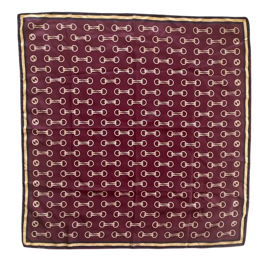 Gucci Vintage Silk Scarf
